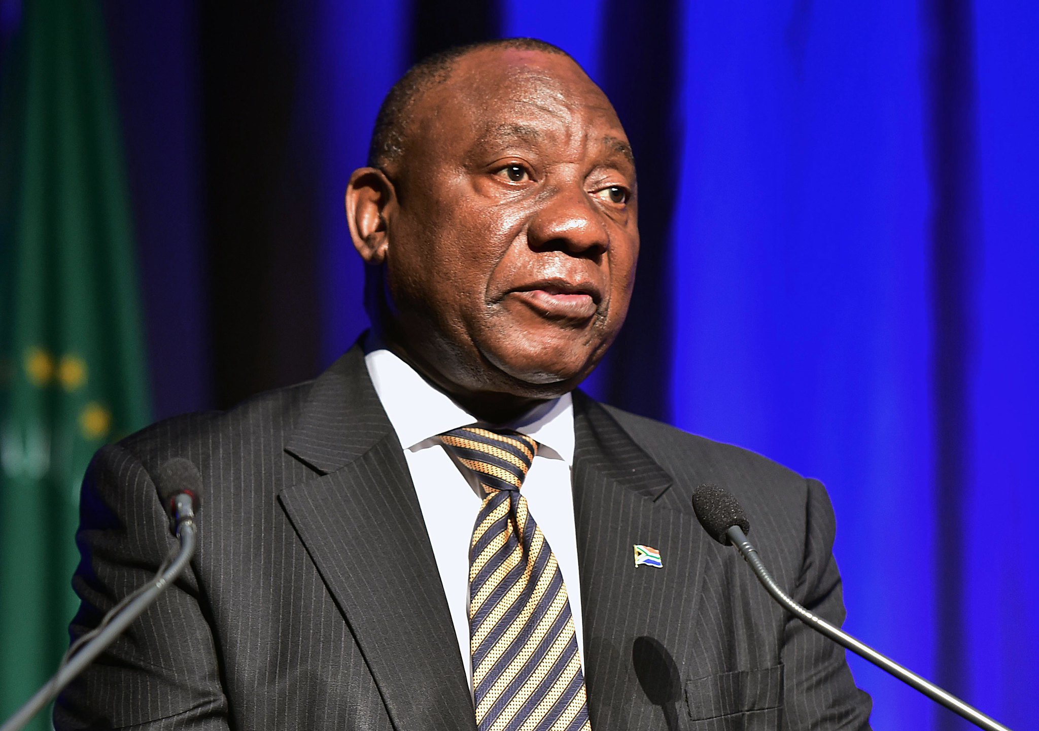President Ramaphosa addressing